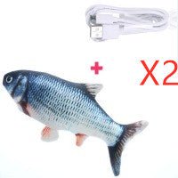 Electric Flopping Fish Cat Toy – USB Rechargeable Interactive Pet Toy - Homtoy
