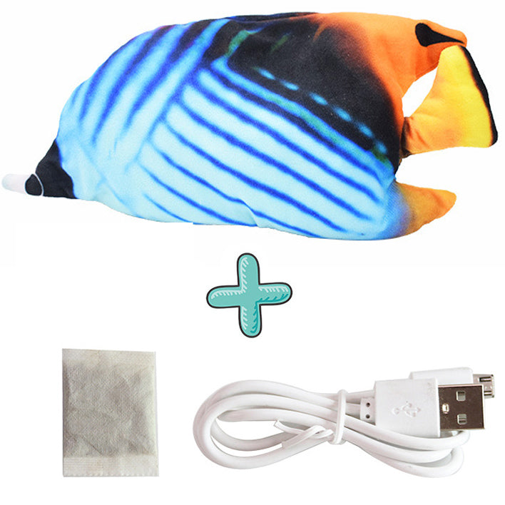 Electric Flopping Fish Cat Toy – USB Rechargeable Interactive Pet Toy