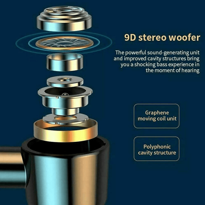 Wireless Bluetooth 5.0 Earpiece Headset Driving Trucker Earbuds Noise Cancelling - Homtoy