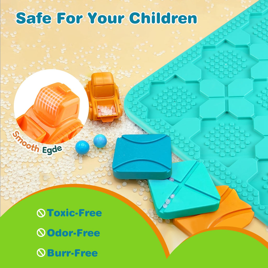 1Pc Kids Logical Road Builder Toy Brain Teasers Puzzles Montessori Toys Preschool Educational Learning Toys Puzzle STEM Board Game For 3 To 8 Years Old Boys Girls Birthday Gift - Homtoy