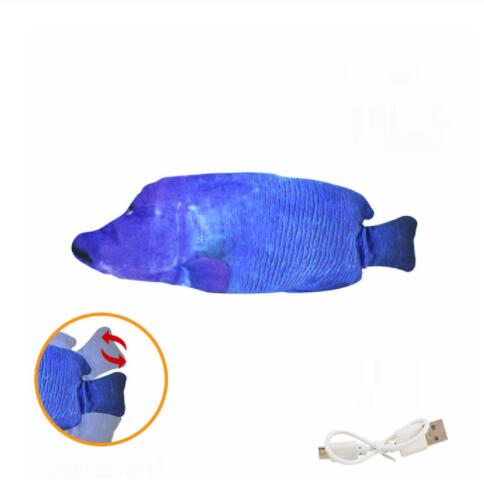 Electric Flopping Fish Cat Toy – USB Rechargeable Interactive Pet Toy - Homtoy